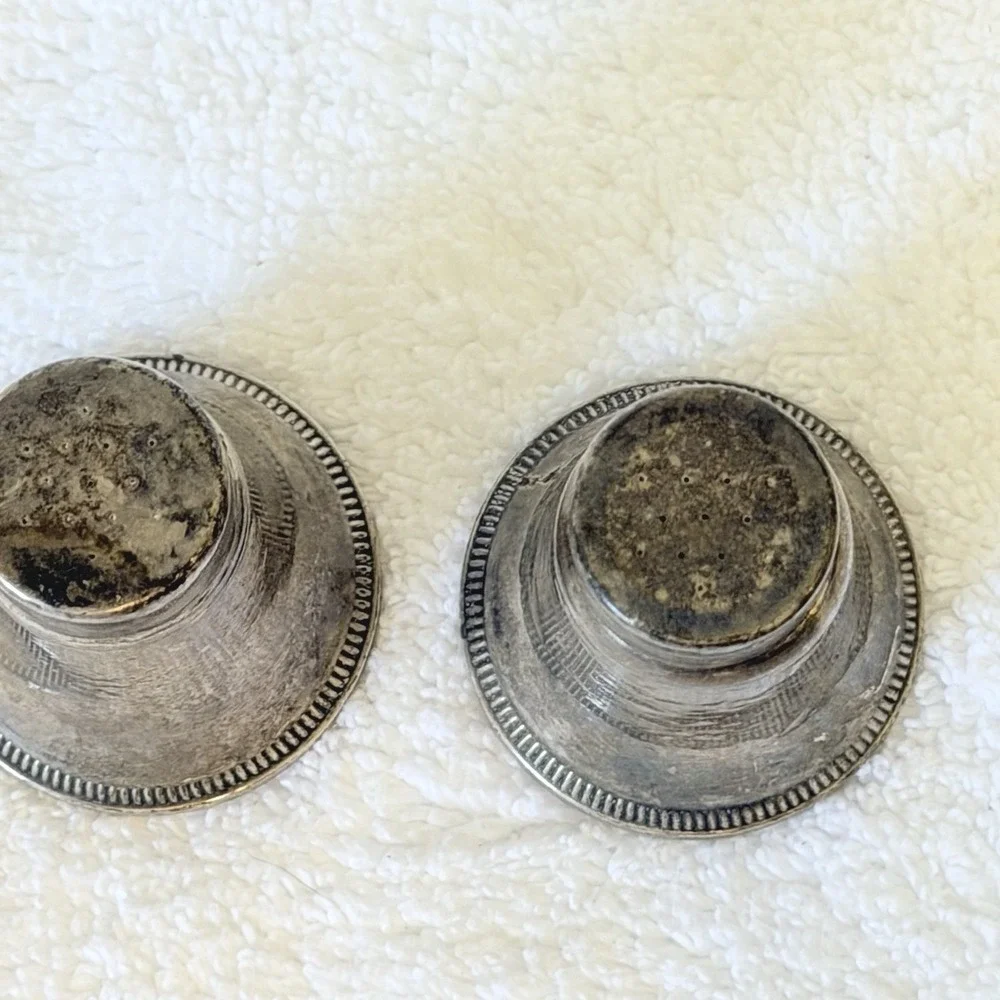 Vintage MCM Duchin Creation Sterling Silver Weighted Salt And Pepper Shakers